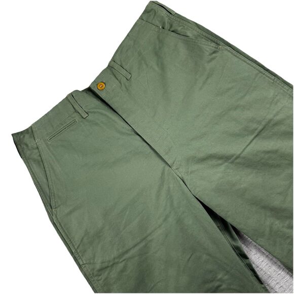 Vintage Bronson Mfg Mens 38x32 Sanforized Boat Sail Cloth Wide Leg Green Pants - Picture 1 of 9